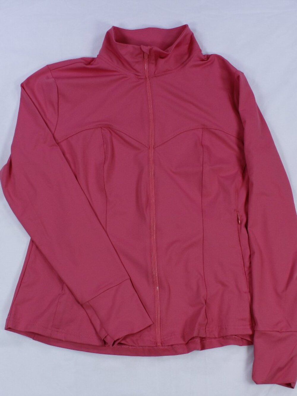 Apana Women's Athletic Jacket - Fuchsia Pink - Full Zip - Size XL